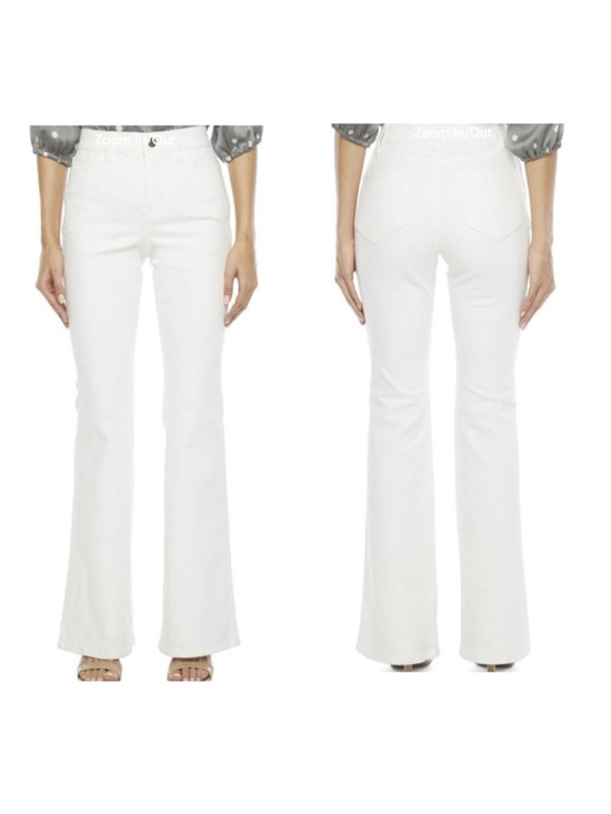 Ryegress Denim - Ryegrass Women's High Waisted Semi Flare White Jeans